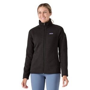 NWT! Patagonia Women's Black Sweater Fleece Jacket